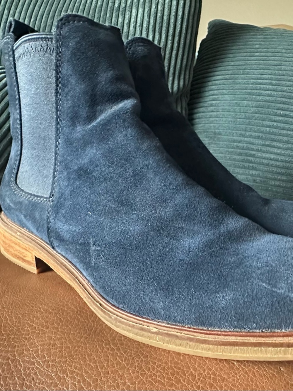 Clark’s Women’s Navy Suede Chelsea Boots